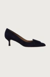 Andrea Carrano Shoes Milk Kitten Heel In Blue