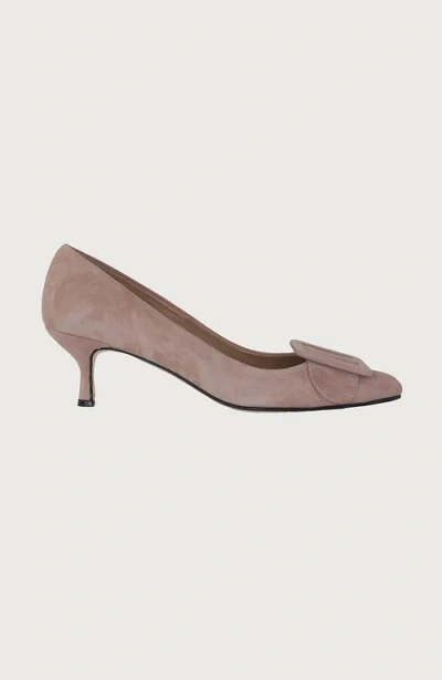 Andrea Carrano Shoes Milk Kitten Heel In Pink