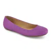 Shop Andrea Casual Comfort Ballerinas In Purple