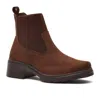 Andrea Chelsea Boots With Elastic Side In Brown