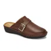 Andrea Comfort Casual Clogs In Brown