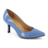 Andrea Comfort Plus Medium Heel Stilettos In Blue