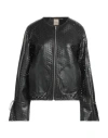 Andrea D'amico D'amico Woman Jacket Black Size 8 Lambskin