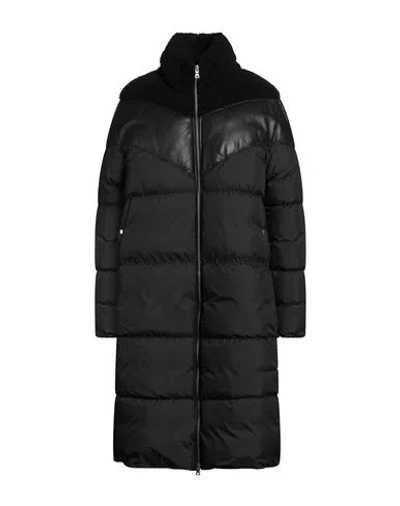 Andrea D'amico D'amico Woman Puffer Black Size 8 Synthetic Fibers, Lambskin