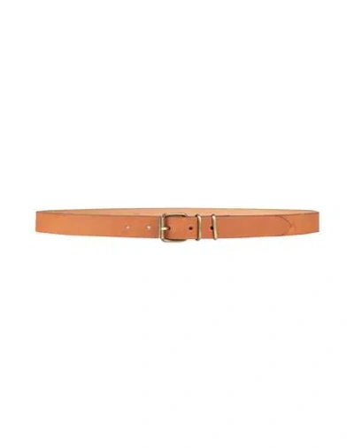 Andrea D'amico Woman Belt Tan Size 38 Soft Leather In Brown