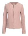 Andrea D'amico D'amico Woman Jacket Antique Rose Size 6 Leather In Pink