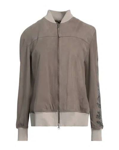 Andrea D'amico D'amico Woman Jacket Grey Size 6 Leather
