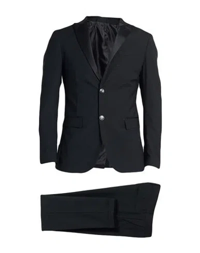 Andrea Des Homme Man Suit Black Size 50 Polyester, Viscose, Elastane