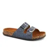 Andrea Double Buckle Strap Sandals In Multi