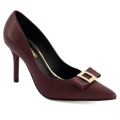 Andrea Fashion Bow Stiletto Pumps In Multi