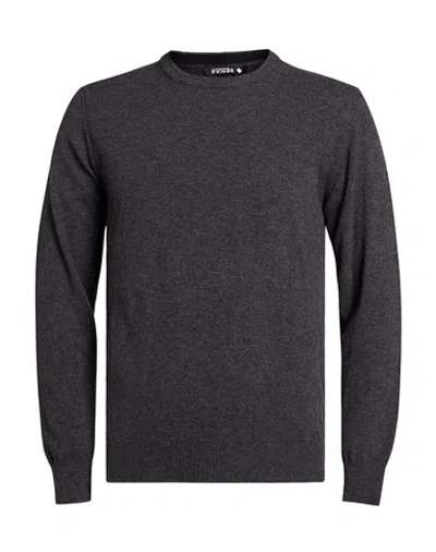 Andrea Fenzi Man Sweater Charcoal Size Xxl Wool, Polyamide In Gray