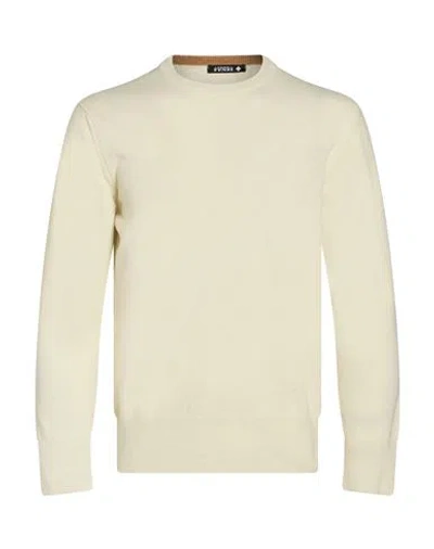 Andrea Fenzi Man Sweater Cream Size Xxl Wool, Polyamide In White