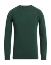 Andrea Fenzi Man Sweater Emerald Green Size 46 Merino Wool, Viscose, Polyamide, Cashmere In Green