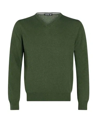 Andrea Fenzi Man Sweater Green Size L Merino Wool, Viscose, Nylon, Cashmere In Multi