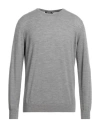 Andrea Fenzi Man Sweater Grey Size 44 Wool