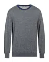 Andrea Fenzi Sweaters In Grey
