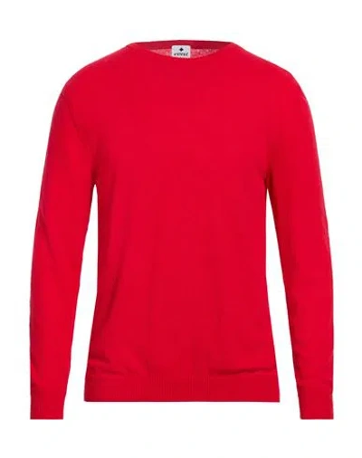 Andrea Fenzi Man Sweater Red Size 40 Cotton, Polyamide
