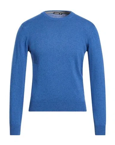 Andrea Fenzi Man Sweater Slate Blue Size S Merino Wool, Viscose, Nylon, Cashmere
