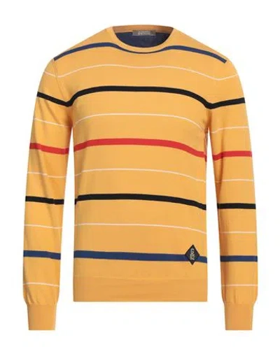 Andrea Fenzi Man Sweater Yellow Size 46 Cotton