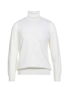 Andrea Fenzi Man Turtleneck White Size 46 Merino Wool In White