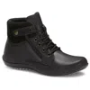 Andrea Flat Booties With Side Zipper In Black