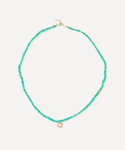 Andrea Fohrman 14ct Gold Green Ethiopian Opal Bead Necklace