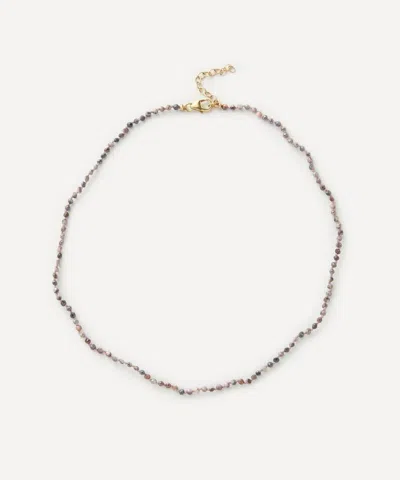 Andrea Fohrman 14ct Gold Silverite Beaded Choker Necklace