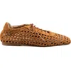 Andrea Gomez Antonia Camel Suede Oxford In Brown