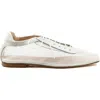 Andrea Gomez Antonia Leather-mesh Oxford Flats In White