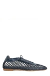 Andrea Gomez Antonia Mesh Flat In Navy