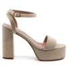 Andrea Gomez Becka Suede Platform In Blue