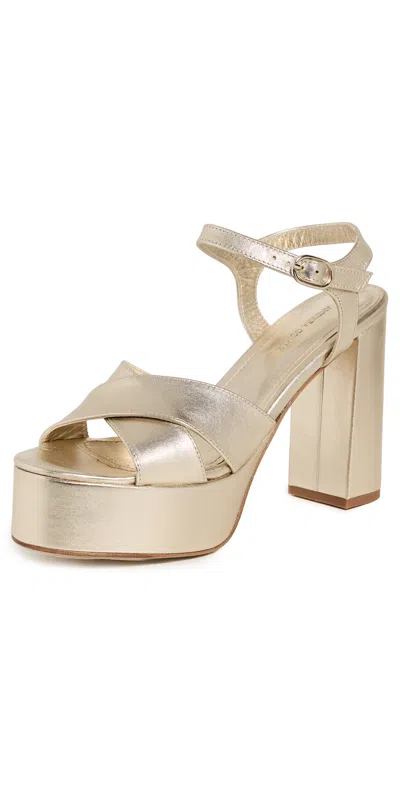 Andrea Gomez Bella Heels Gold Leather
