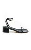 Andrea Gomez Brook Leather Sandals In Black