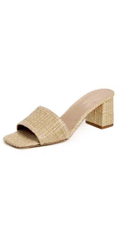 Andrea Gomez Claudia Sandals Natural Raffia In Neutral