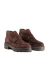 Andrea Gomez Elia Suede Boots In Brown