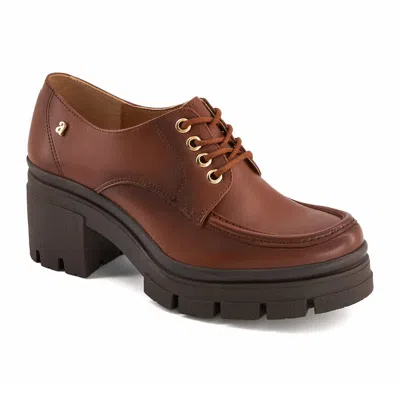 Andrea Heeled Oxfords In Brown