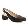 Andrea Heeled Slingback Flats In Black