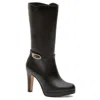 Andrea High Heel Fashion Boots In Brown