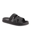 Andrea Hook And Loop Casual Sandals In Black