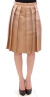 Andrea Incontri Silk Solid Mini Pleated Skirt