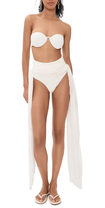 Andrea Iyamah Andes One Piece Swimsuit Ivory In White