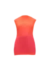 Andrea Iyamah Women's Atti Ombré Satin Pleated Sleeveless Top In Amaranth
