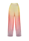 Andrea Iyamah Women's Bata Ombré Chiffon Wide-leg Pants In Salmon Pink