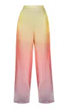 Andrea Iyamah Women's Bata Ombré Chiffon Wide-leg Pants In Multi