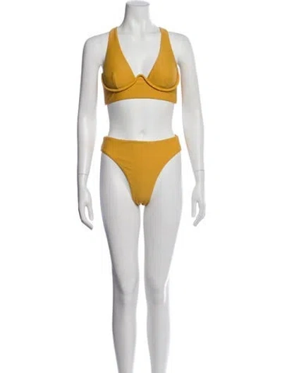 Pre-owned Andrea Iyamah Bikini In Orange