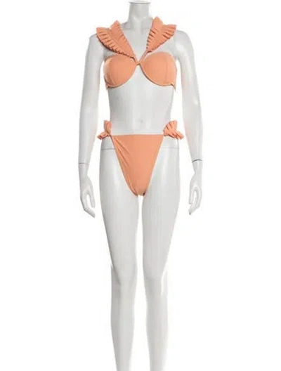 Pre-owned Andrea Iyamah Bikini In Orange