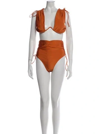 Pre-owned Andrea Iyamah Bikini W/ Tags In Orange