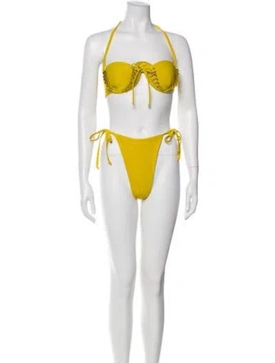 Pre-owned Andrea Iyamah Bikini W/ Tags In White