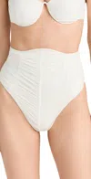 ANDREA IYAMAH CAPA MESH BIKINI BOTTOMS LIMESTONE