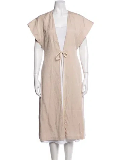 Pre-owned Andrea Iyamah Coat In Neutrals